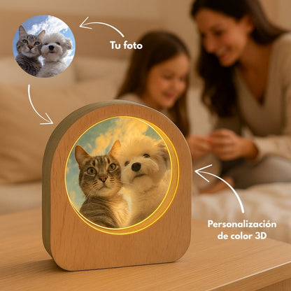 Cristal luminoso 3D personalizado - Eternal Memory