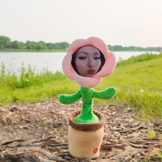 Flor bailarina con cara personalizada - Flower Face™